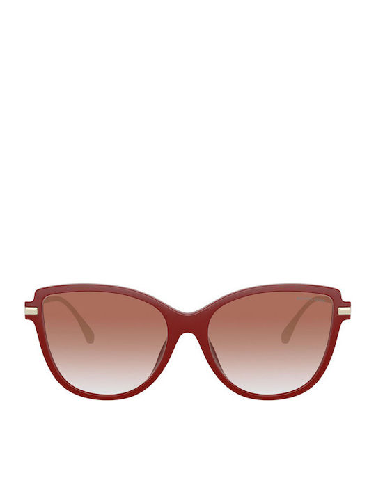 Michael Kors Women's Sunglasses with Red Plastic Frame and Red Gradient Lens MK2130U 3547V0