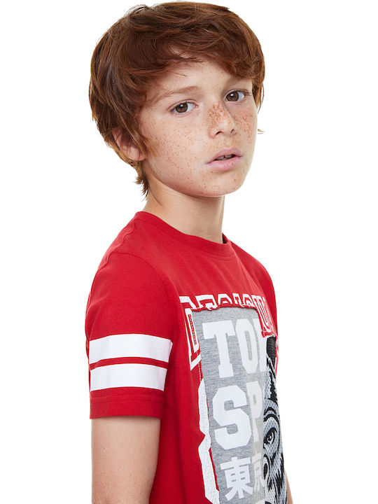 Παιδικό T-shirt Κόκκινο Enric