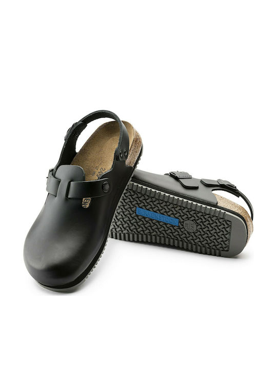 Birkenstock Tokio Super Grip Δερμάτινα Ανατομικά Σαμπό Μαύρα Birkenstock Tokio Super Grip Δερμάτινα Ανατομικά Σαμπό Μαύρα