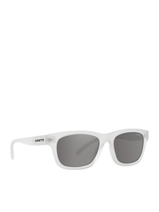 Arnette Men's Sunglasses with Grey Horn-Rimmed Frame and Grey Mirror Lens AN4284 27616G