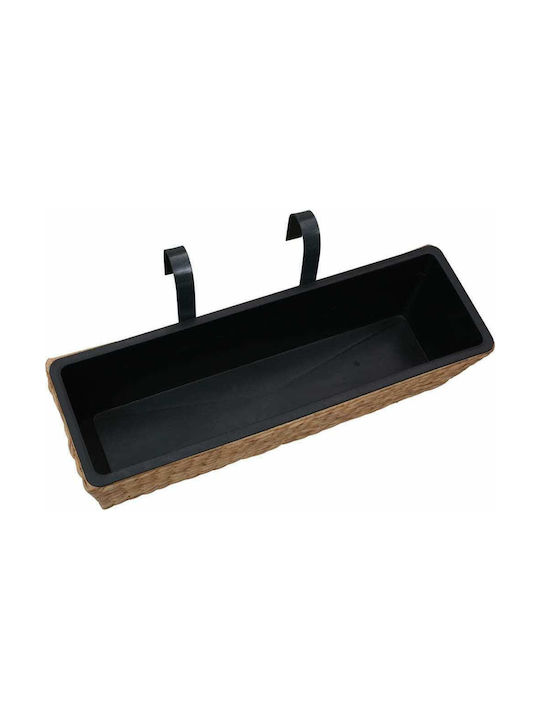 vidaXL Ζαρντινιέρες από Υάκινθο Planter Box Pandantiv Set 2buc în Culoare Maro 45577