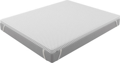 Greco Strom Double Latex Mattress Topper Latex Comfort Plus with Removable Cover & Elastic Straps 140x190x5cm