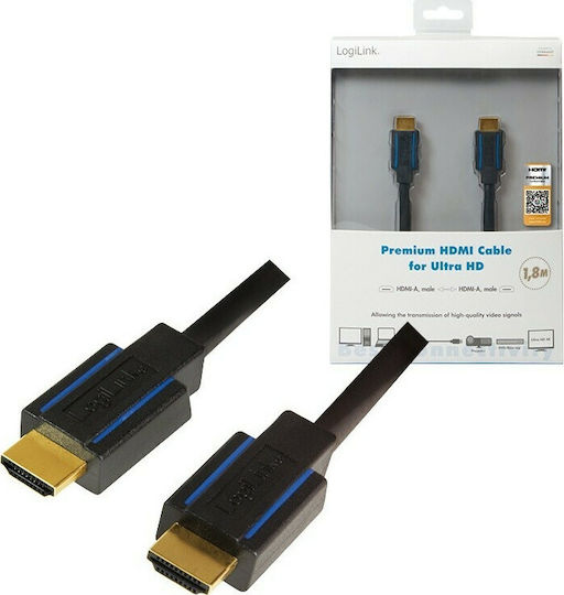 LogiLink Kabel HDMI-Stecker - HDMI-Stecker 1.8m Schwarz