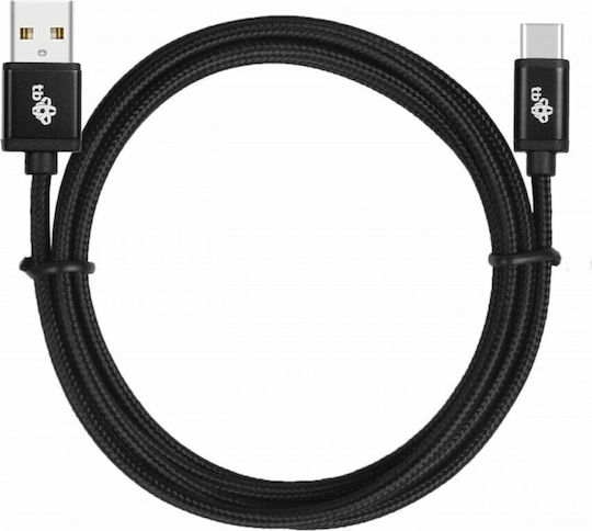 Tb Energy Braided USB 2.0 Cable USB-C male - USB-A Μαύρο 1.5m AKTBXKUCSBA150B