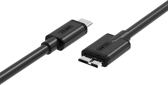 Unitek USB 3.0 Cable USB-C Male - Micro USB-B Black 1m Y-C475BK