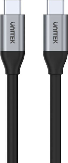 Unitek USB 3.2 Video Cable USB-C Male - USB-C 100W Black 1m C14082ABK