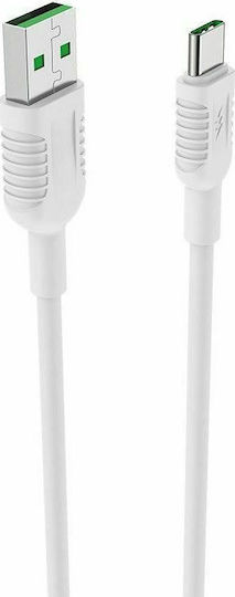 Borofone BX33 Billow USB 2.0 Cable USB-C male - USB-A 22W White 1.2m (10703)