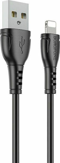 Borofone USB to Lightning Cable Μαύρο 1m (BX51 Triumph)