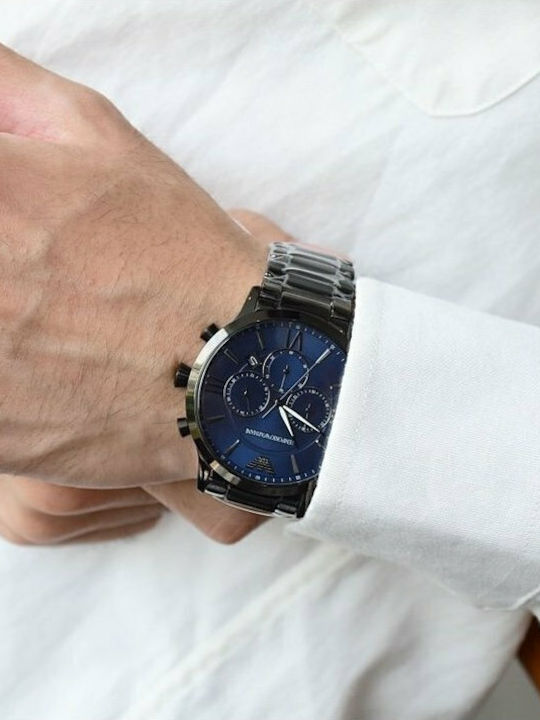Emporio Armani Luigi Часовник На Батерия С Метална Гривна Emporio Armani Luigi Часовник На Батерия С Метална Гривна