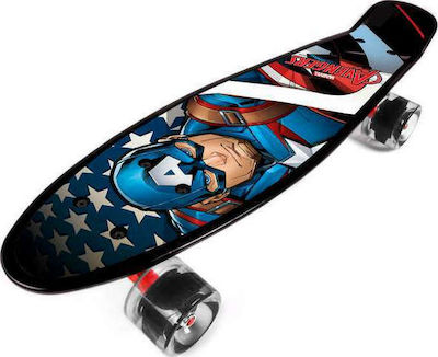 Seven Captain America 5.7" Komplett Penny Board Mehrfarbig