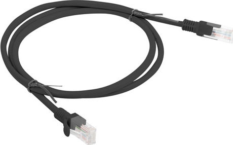 Lanberg U/UTP Cat.5e Ethernet Network Cable 1m Black 1pcs