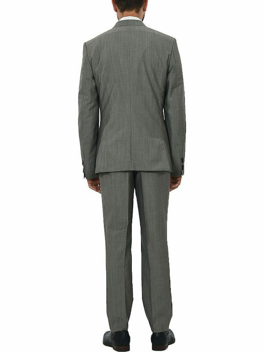 Hugo Boss Men's Winter Suit Slim Fit Gray 50417304-021