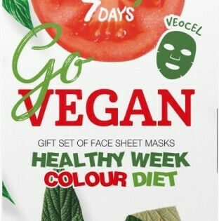 7DAYS Go Vegan Healthy Week Face Moisturizing Mask 7pcs