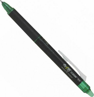 Pilot Frixion Point Clicker Pen Ballpoint 0.5mm with Green Ink Green