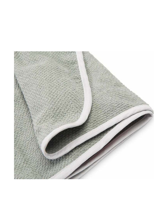 Sensillo Baby Bath Towel Hooded Gray / White 100x100cm