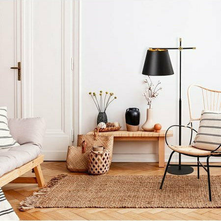 HomeMarkt Assos Floor Lamp H120cm. Black HomeMarkt Assos Floor Lamp H120cm. Black