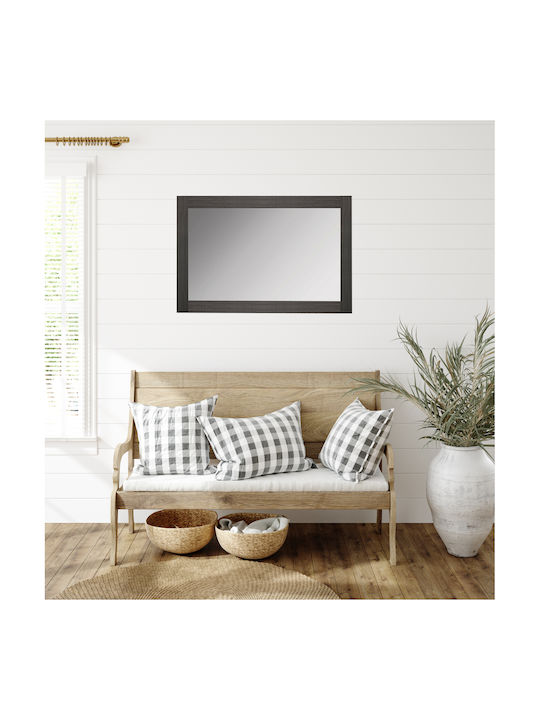 HomeMarkt Aisha Като Огледало за Стена с Кафяв Дърво Рамка 72x120см 1бр