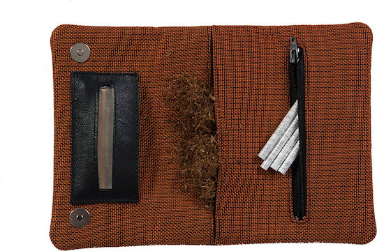Mestango Fabric Tobacco Pouch Cordura With Magnetic Clasp 15.5x8cm Orange