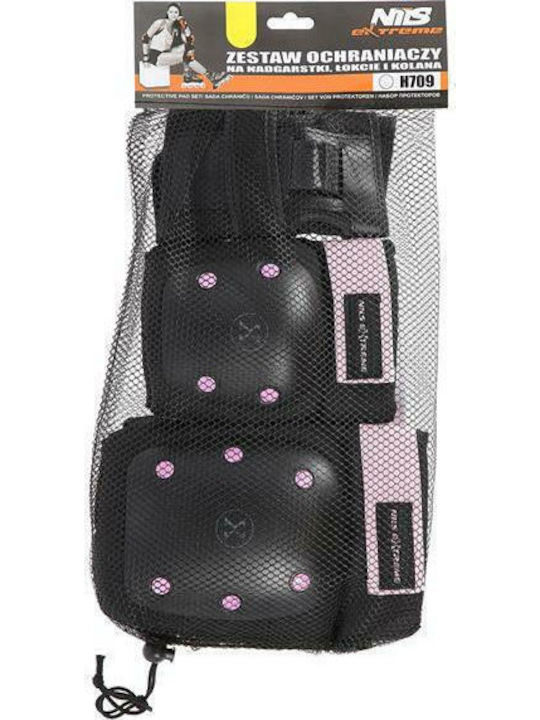 Nils H709 Setul de echipament de protecție pentru Rollers Negru