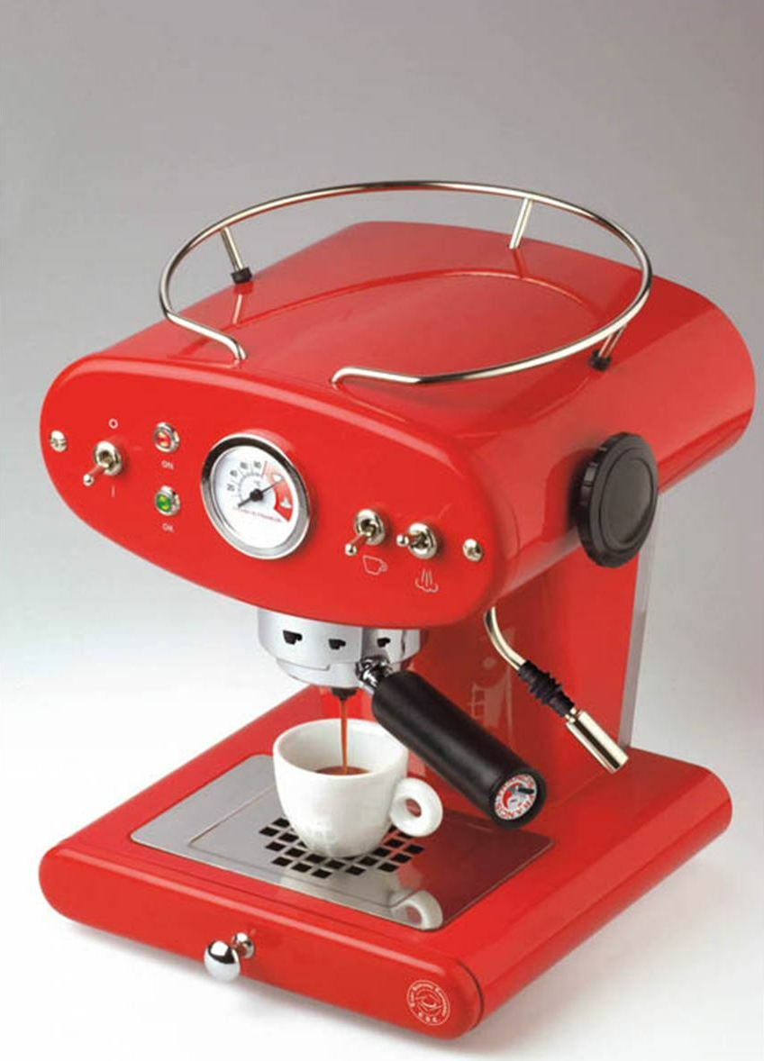 Illy X1 Trio Professional Μηχανή Espresso 1100W Πίεσης 18bar Κόκκινη