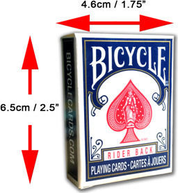 Bicycle Rider Back Collectible Playing Cards Laminated Blue Mini