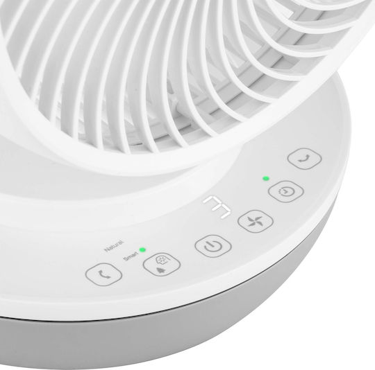 Sencor Επιτραπέζιος Ανεμιστήρας 45W Διαμέτρου 24cm με Τηλεχειριστήριο Λευκός