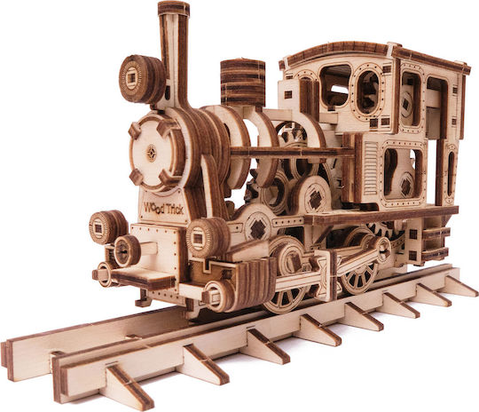 Wood Trick Wooden Construction Toy Chug-Chug Train for Children 14+ years old+ Years