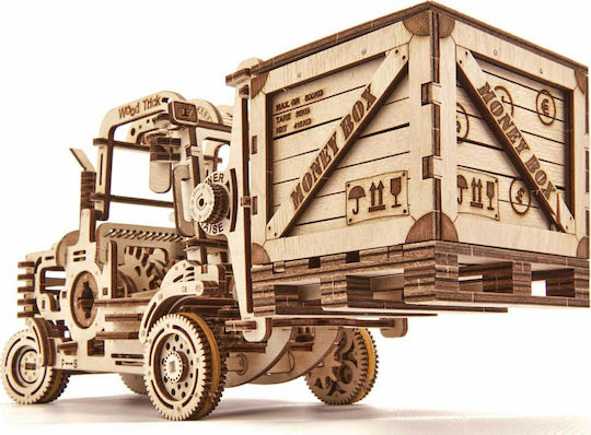 Wood Trick Wooden Construction Toy Forklift for Children 14+ years old+ Years
