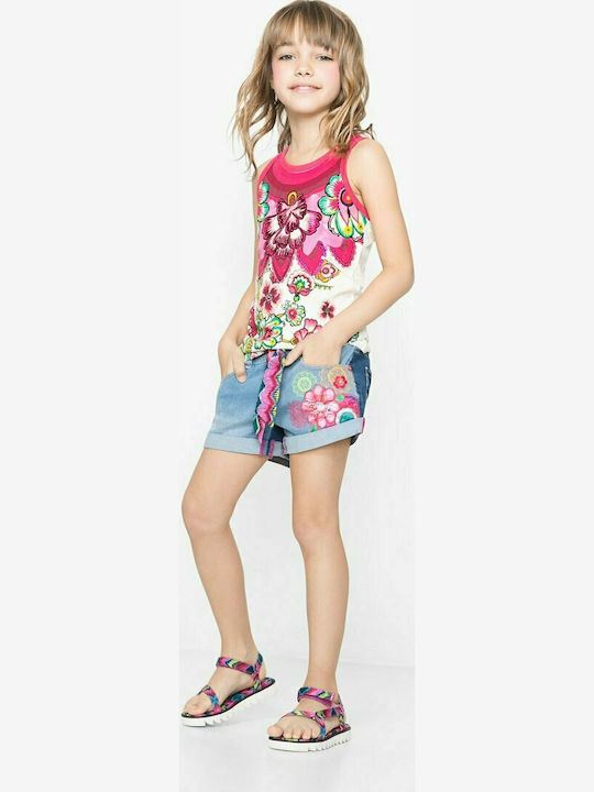 Desigual Kinderhemd Ärmellos Fuchsie