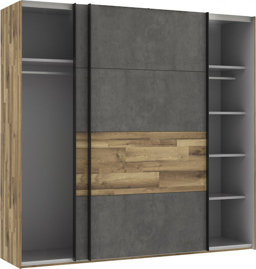 Haven Dulap Ușă Dublă Glisant 230.9x61.2x215.9cm Nucă Gri Haven Dulap Ușă Dublă Glisant 230.9x61.2x215.9cm Nucă Gri