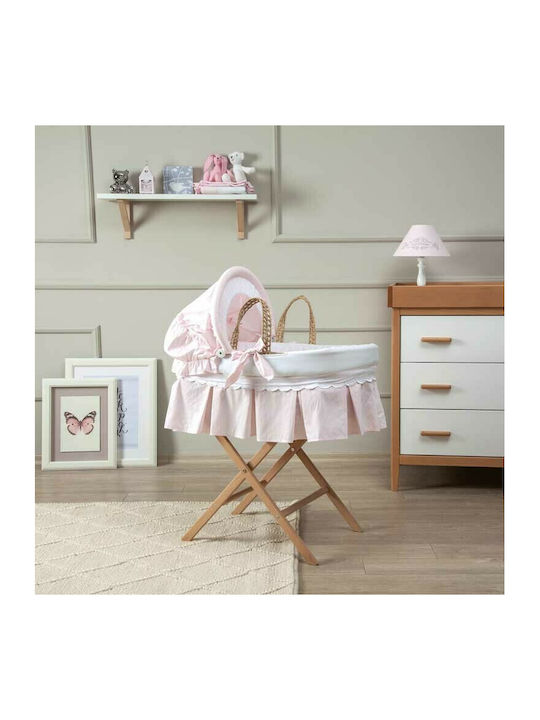 Funna Baby Princess Сламена кошара с основа Розов
