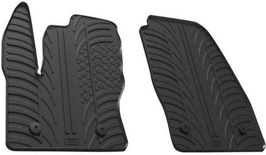 Lampa Front Mats 2pcs Tray Type for Ford Transit Connect Black