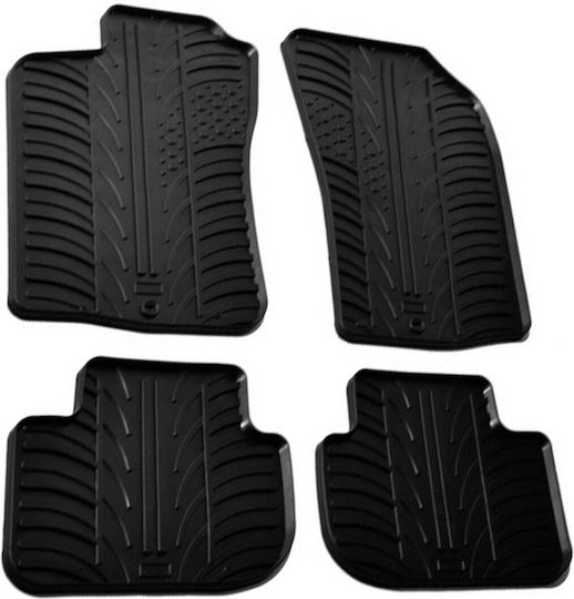 Lampa Set of Front and Rear Mats 4pcs Tray Type for Alfa Romeo Alfa 147 2011 Black