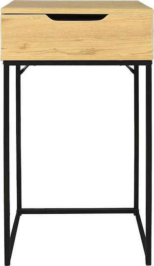 Bodenstehende Schminktisch Schlafzimmer Holz Braun Hell mit Spiegel 45x45x77cm