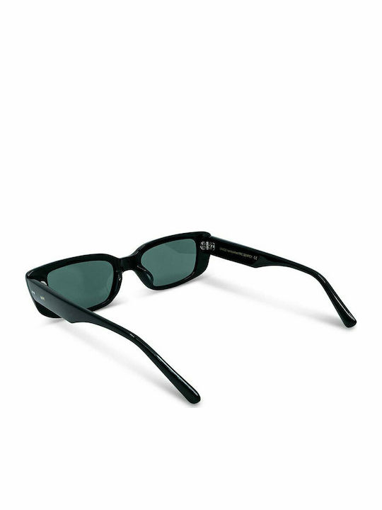 Messyweekend Grace Sunglasses with Black Plastic Frame and Black Lens S2 M7C1