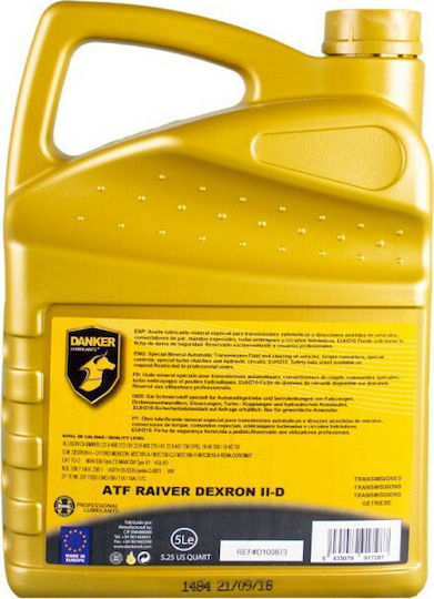 Danker ATF Raiver Dexron II-D Масло За Автомобил За Автоматична Скоростна Кутия И Хидравлично Кормилно Управление 5л