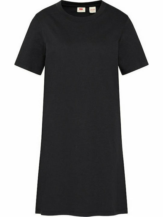 Elle Καλοκαιρινό Mini T-shirt Φόρεμα Γκρι