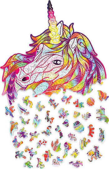Puzzle Wood Trick Sparkly Unicorn Puzzle 3D 176pcs 00055