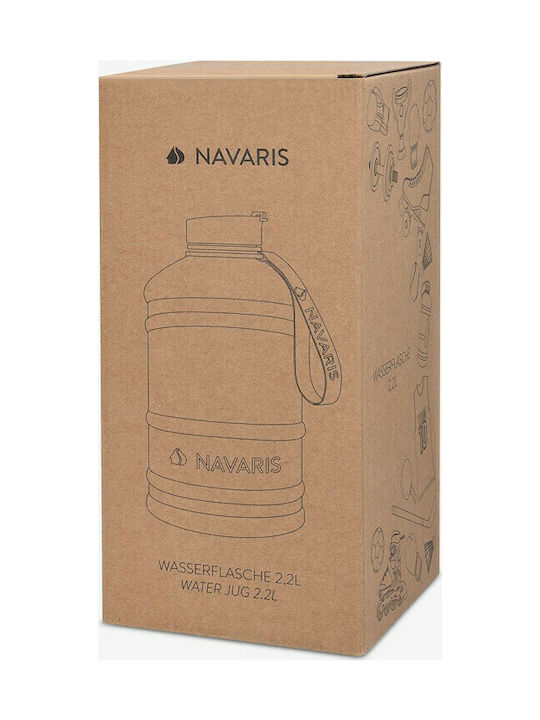 Navaris Sport Stainless Steel Water Bottle 2200ml Blue