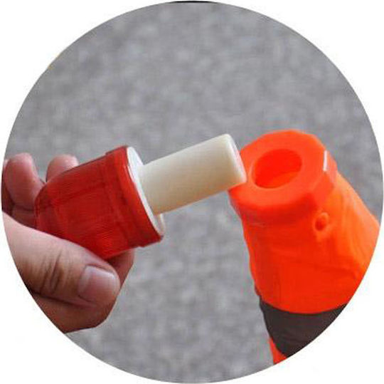 Next Systems Con de circulație Pliere cu lumină din Plastic în Portocaliu Culori cu Înălțimea de 50cm