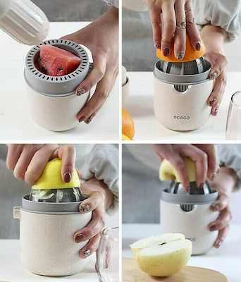 Ecoco Lemon / Orange Classic Juicer with Container White