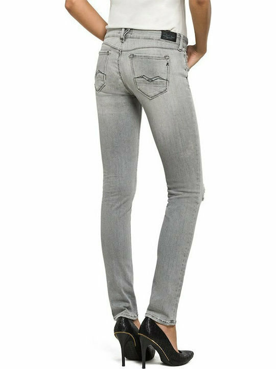 Replay Rose Women's Jean Trousers in Skinny Fit Gray