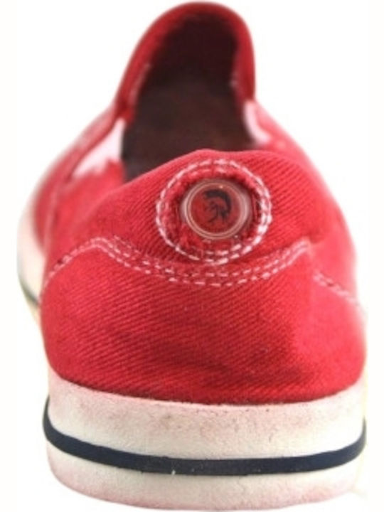 Sub-Ways Stoff Herren Slip-Ons Rot