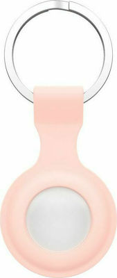 Tech-Protect Icon Silicone Keychain Case for AirTag Pink