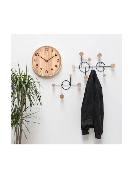 Karlsson Wall Clock Wooden Beige Ø40cm