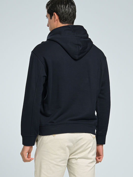 Emporio Armani Men's Sweatshirt with Hood Navy Blue