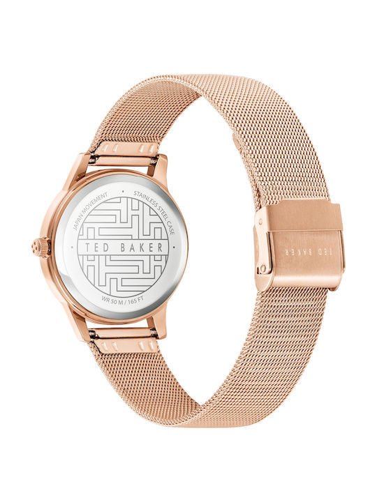 Ted Baker Fitzoia Ceas cu Rose Gold Brățară Metalică