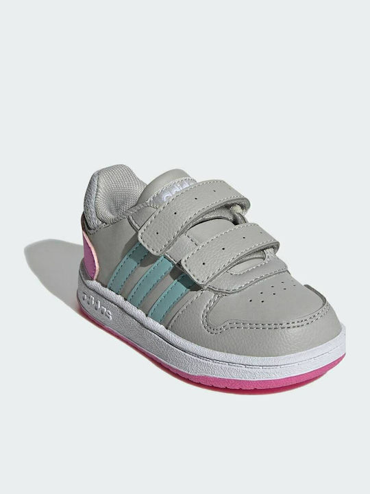 adidas Hoops 2.0 Grey Two / Mint Ton / Screaming Pink