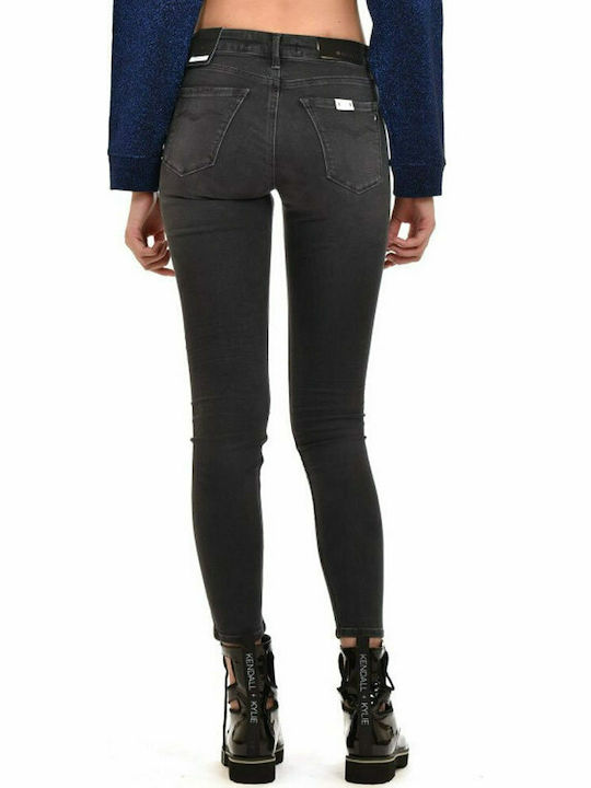 Replay Power Strech Women's Jean Trousers in Skinny Fit Black