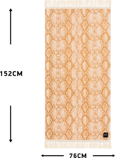 Slowtide Diamond Back Памучна Коралова с Косъм 152x76см
